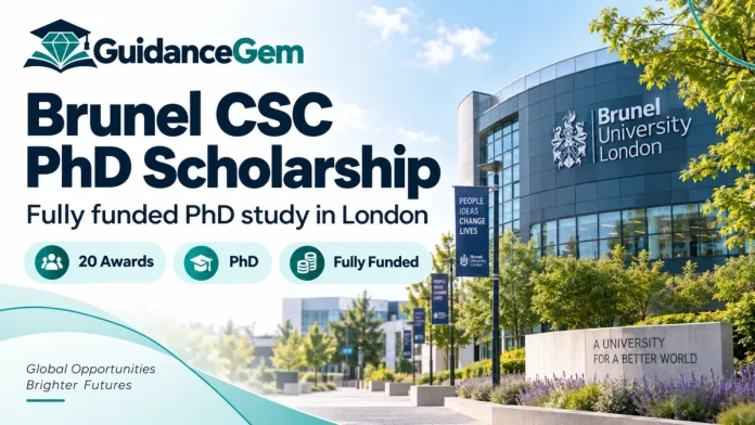 Brunel CSC PhD Scholarship