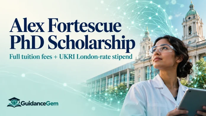 Alex Fortescue PhD Scholarship