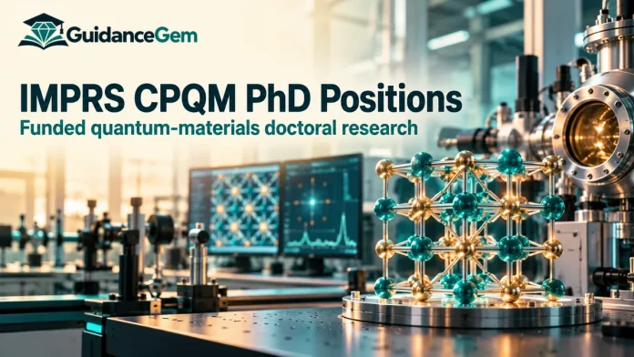 IMPRS CPQM PhD Positions