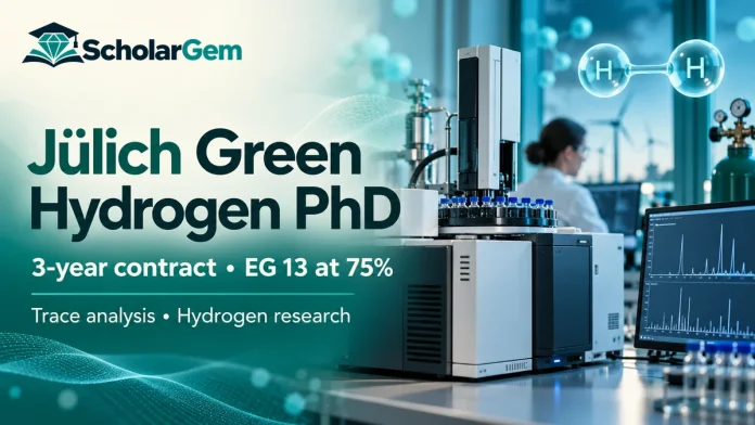Julich Green Hydrogen PhD